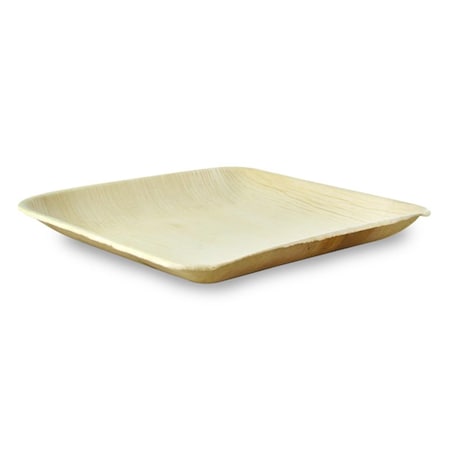 Packnwood 8 x 8 in. Square Palm Leaf Plate with Rounded Corners 210BBA2020